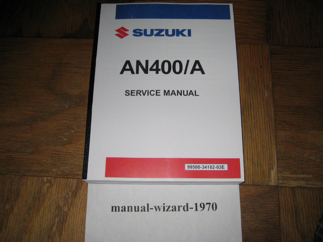 Suzuki burgman 400 shop manual